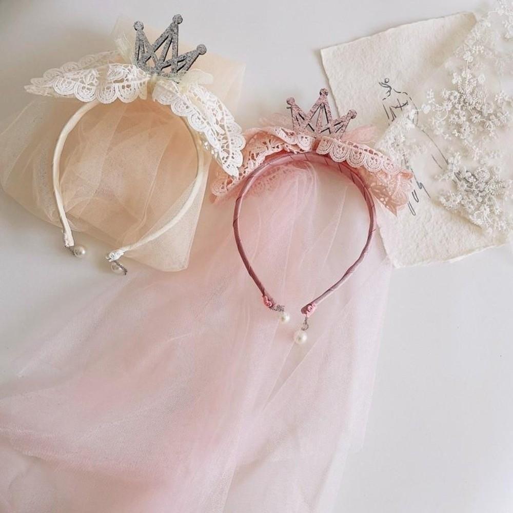 Mesh Birthday Hairband Gauze Girls Hair Hoop Funny Happy Birthday Headband  Party