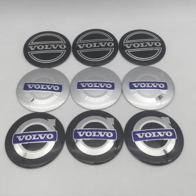AABBH1 4pcs 3D For 56mm 60mm 65mm Car Wheel Hub Center Cap Emblem Badge Covers Sticker Decals Styling Accessories
