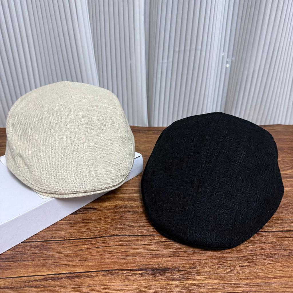 Summer simple breathable forward hat children ins retro versatile fashion literary reverse beret