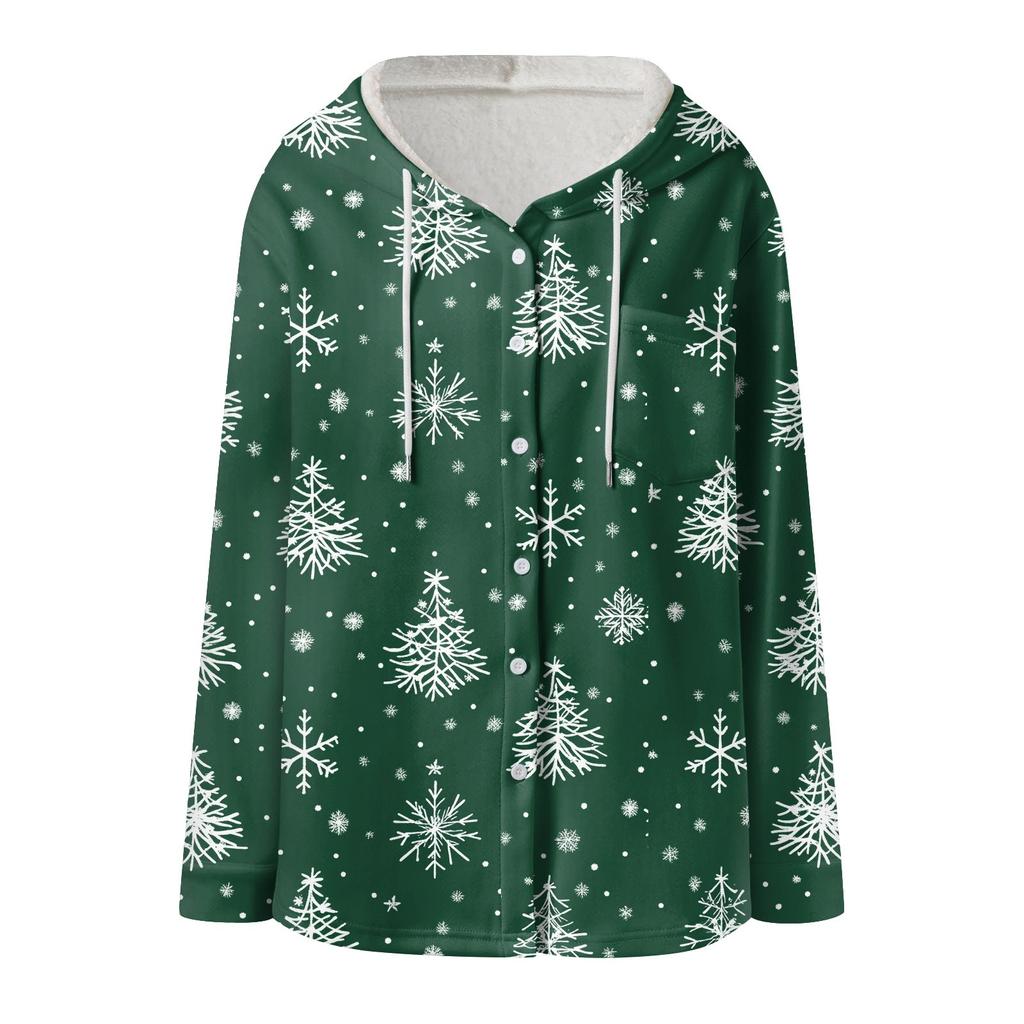 Damenmantel Lässige und modische Verbundjacke mit dicker und warmer Bedruckung