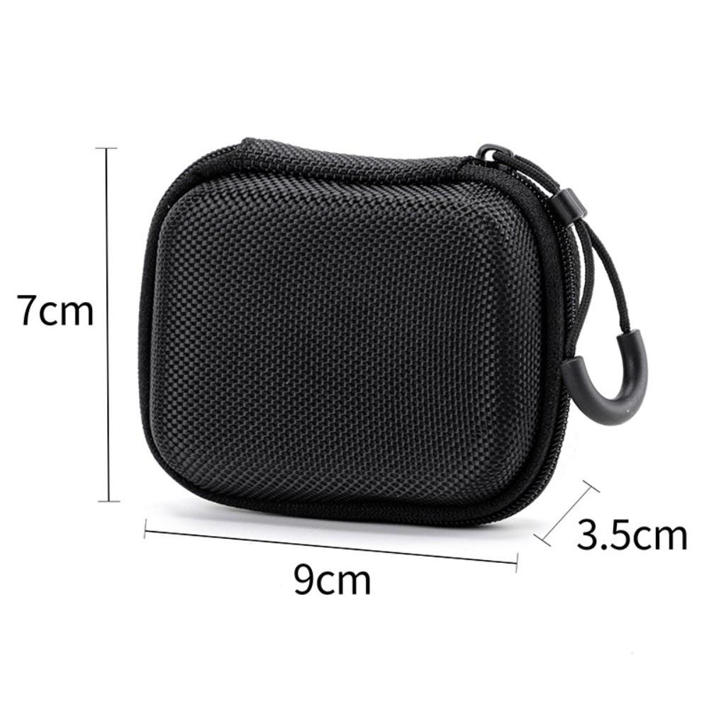 New Hard Shell EVA Storage Box Black Portable Pouch Carrying Bag Mini Zipper Earphone Case for Earphone