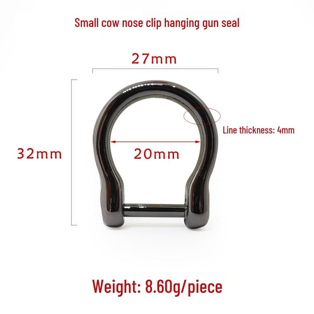 Boucle amovible en D en forme de U pour sacs pour femmes - Accessoire de quincaillerie DIY