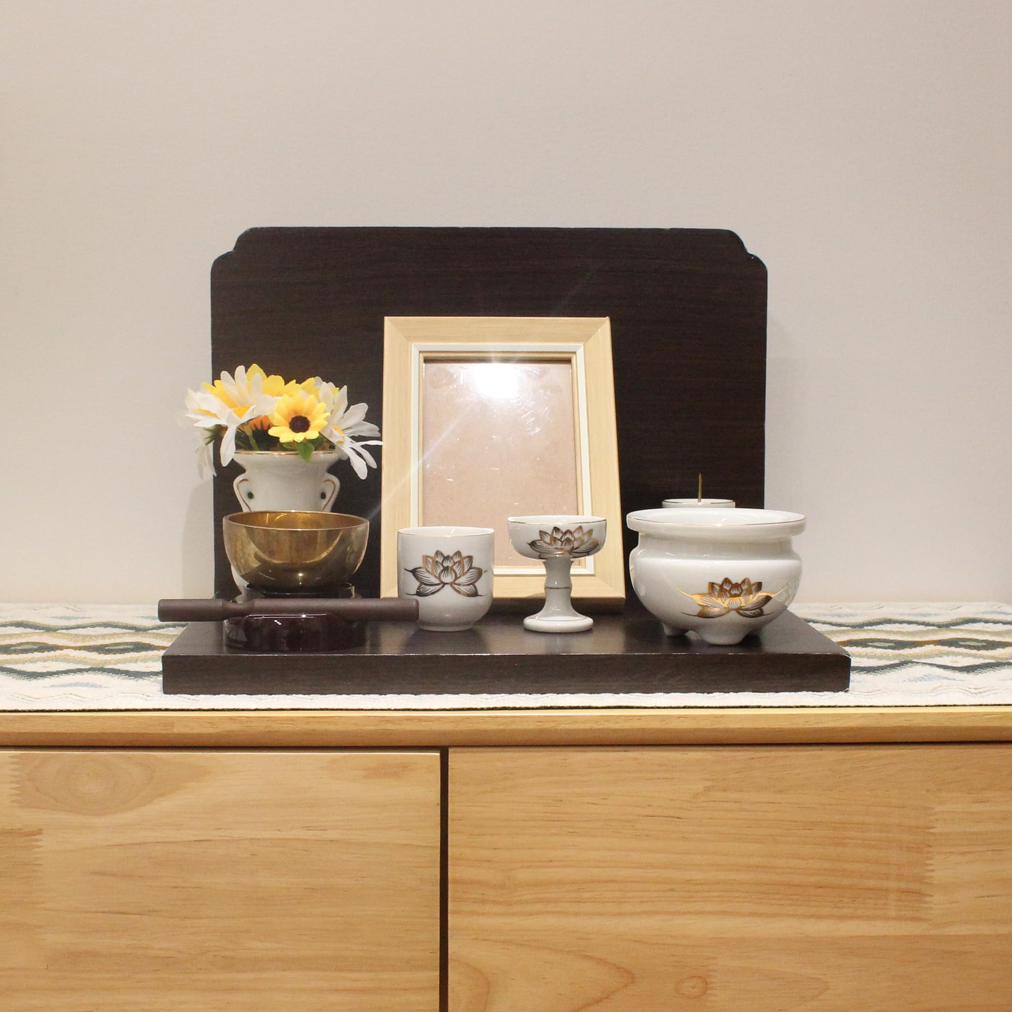 

Modern Buddhist Altar, Mini Buddhist Altar, Modern Open Altar, Personal Memorial Altar, Natural Wood Memorial Altar, Wide Altar, Interior Buddhist