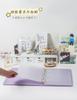 Sparkling PU Binder A4 Kpop Photocard Collect Book Large Capacity Card Holder Macaron PU Leather Idol Photo Album