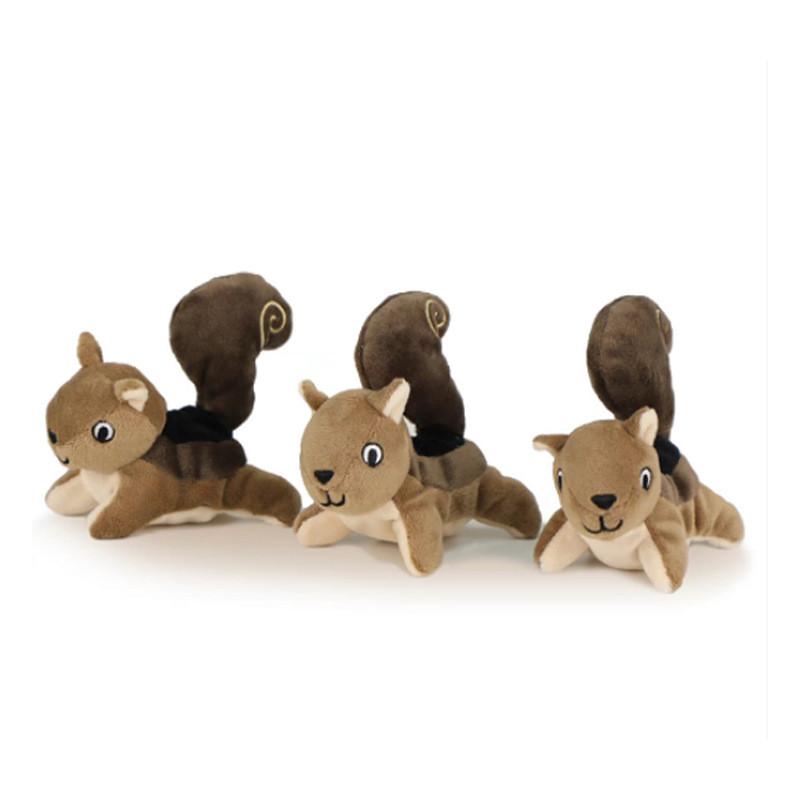 Plush Squeaky Pet Toy Tree Hole Panda With Sound For Dogs And Cats