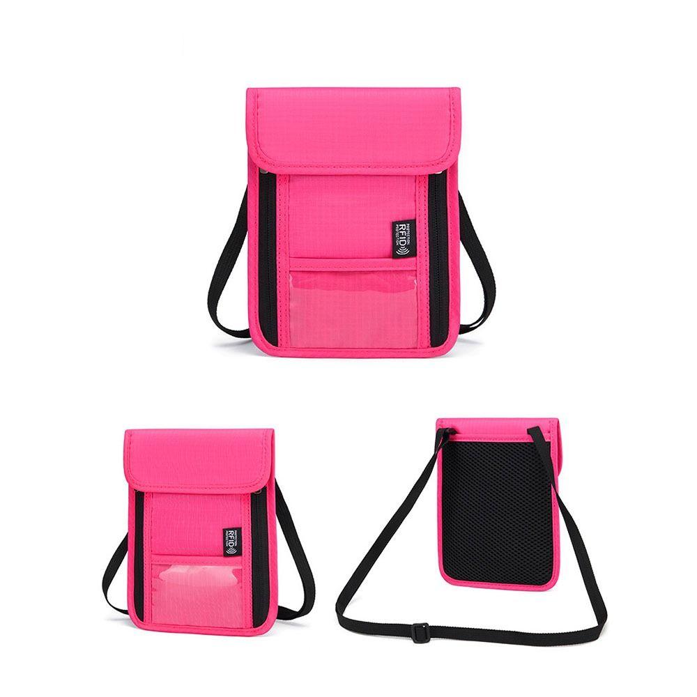Anti-Tracking RFID Blocking Passport Holder Anti-Theft Passport Document Bag Neck Wallet  ID Card