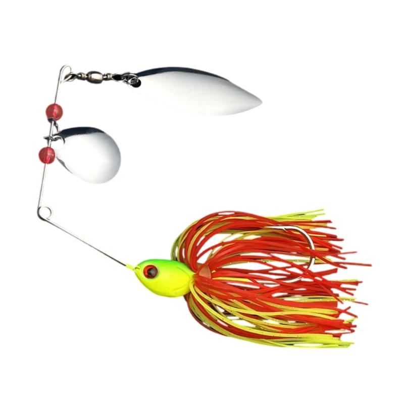 Silicone Skirt Spinner Lures Baits Metal Hard Artificial Baits Swim Jigs  Baits Fishing Accessories Easy to Use