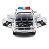 1/32 Santana Police Toy Car, Alloy Car, Mold and Toy Car, Miniature Car Model, Children's Toy Car