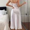 Women's Lace Camisole Nightgown - Imitation Silk Pajama Dress for Summer