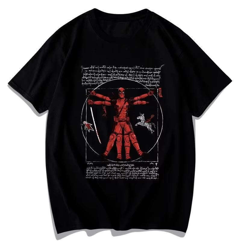 Marvel Genuine 2026 New Marvel Spoof Jesus Deadpool Fun Graphic Print High Quality Plus Size Mens Hoodie Loose Thermal Top