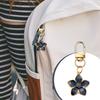 Bag Pendant Transparent Resin Flower Keychain Small Portable Decorative Pendant Bags Phones Wallets Cars Bright Colorful Accessory