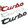 1Pc Turbo Letters Badge Emblem Car Styling Refitting Sticker Fender Side Mark