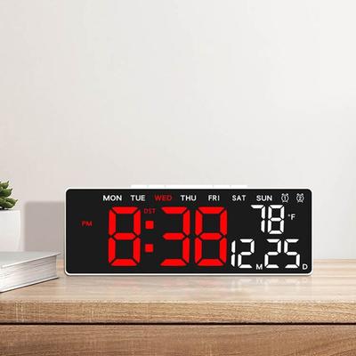 Temperature Digital LED Clocks Wall-mounted Display Table Clock Electronic Wall Clock  for Bedroom