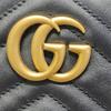 [Pre-Owned] Gucci Quilted Leather GG Marmont Matelassé Belt Bag 38/95 'Black' - Excellent #6JVJ8L