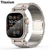 Magnetic Titanium Strap for Apple Watch 49mm 46mm 45mm 44mm Luxury Band for Iwatch Series 11 10 9 8 7 Se 6 5 Ultra 3 2 Bracelet