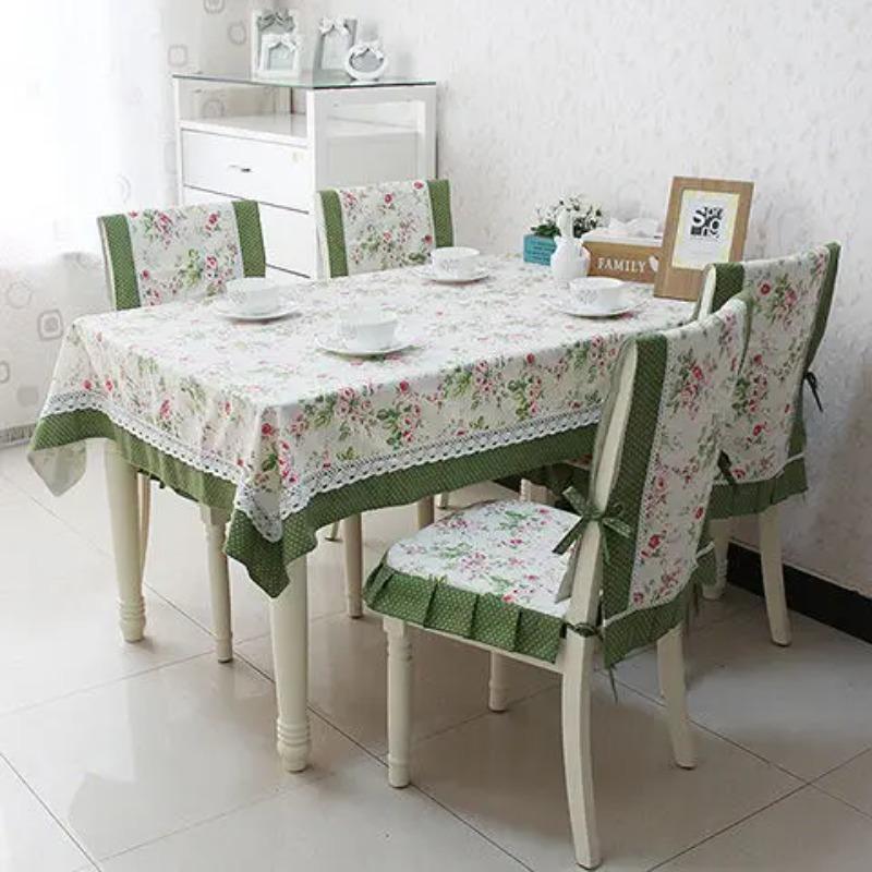 Small Fresh Lace Tablecloth Simple Comfortable Home Chair Cushion Backrest Cover Thickened Dustproof Breathable Protective Cover 70x80cm tablecloth 3957₽