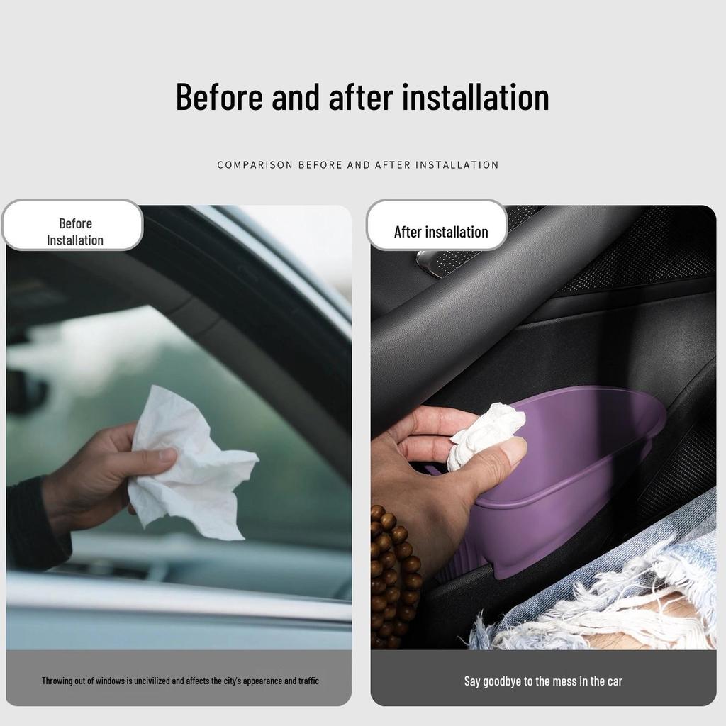 Anwendbarer Xiaomi SU7 Auto-Mülleimer & Regenschirm-Aufbewahrungsbox - Silikon Multifunktionales Innenraumzubehör für den Beifahrersitz.