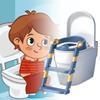 Children Assist Folding Ladder Toilet Seat Portable Bathroom Tools Material Pvc