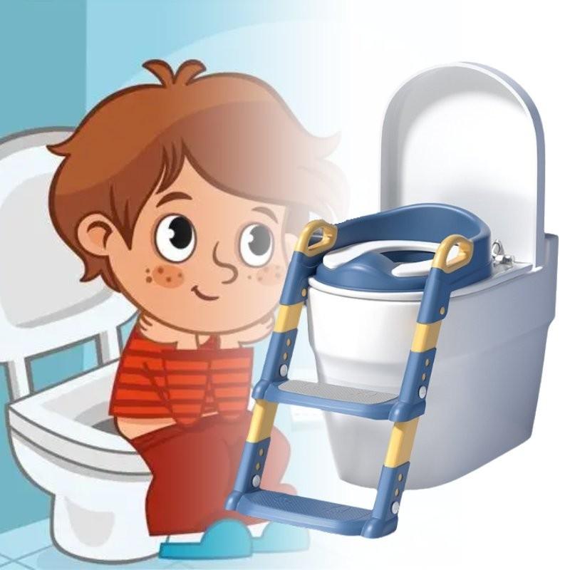 Children Assist Folding Ladder Toilet Seat Portable Bathroom Tools Material Pvc