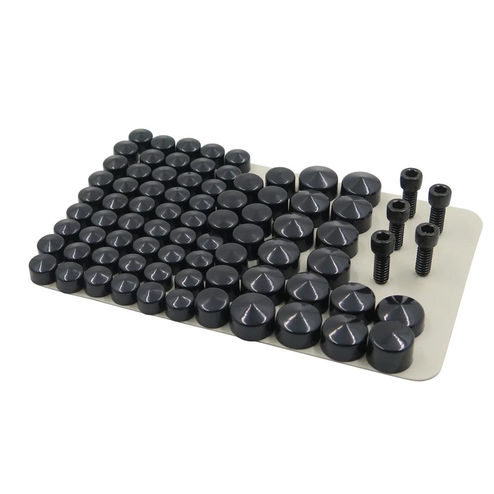 Motorcycle Parts Black Bolts Toppers Caps for 2007-2013 Harley FLT FLH 2008 2009 2010 2011 2012