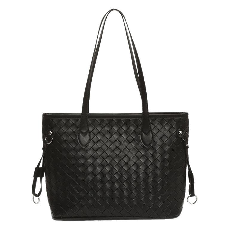 Large Capacity Tote Bag Women's New Fashion Solid Color Casual Shoulder Armpit Bag