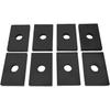 8Pcs Rubber Bed Mount Pad Fits for Chevy GMC C10 C20 C30 Truck 1947-1987, Truck Bed Mount Shock Absorber Mat Kit, Black