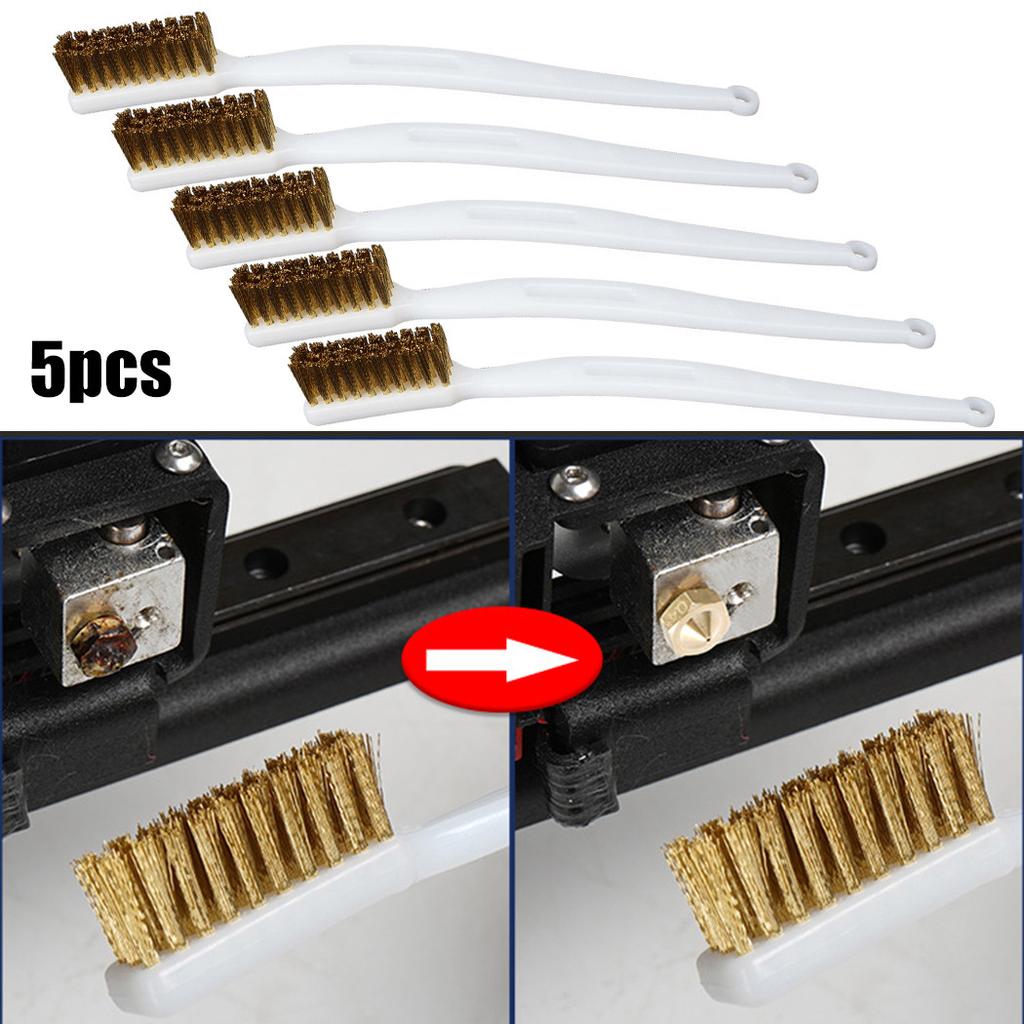 170*8.5*20mm Brass Wire Brush 5PCS Brass Brush Cleaning