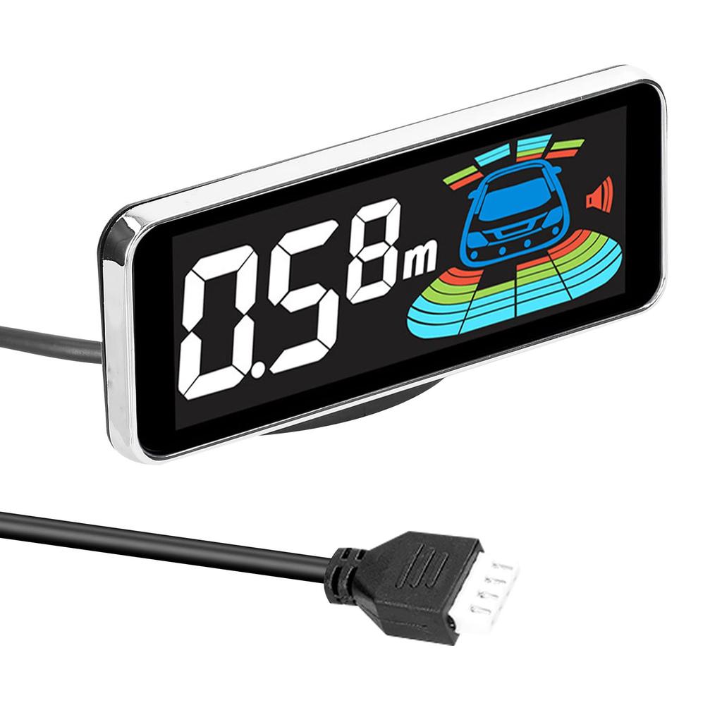 Snsowed Parking Sensor Rear Reverse Radar System with 8 Parking Sensors, Distance Detection, LCD Distance Display, and Audible Warning Buzzer