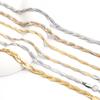 New Fashion 3in1 Crossover Snake Chain Bracelet 304 Stainless Steel Twist Bracelet For Women Men Punk Jewelry Gift