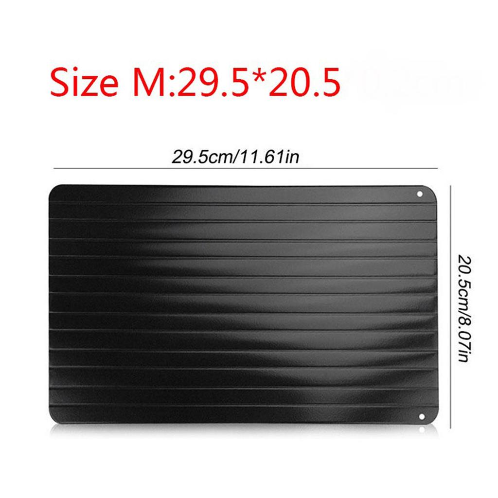 Meat Fruit Fast Defrosting Plate Food Grade Natural Safe and Odorless Defrosting Tray Recess Design for Liquid Drainage