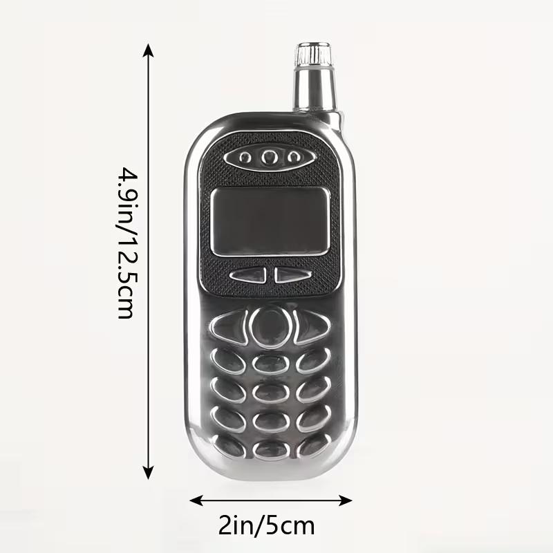 1Pc Creative Mobile Phone Bottle Stainless Steel 2.5oz Whiskey Flask Portable Bottle For Dispensing Wine Kitchen Gadgets