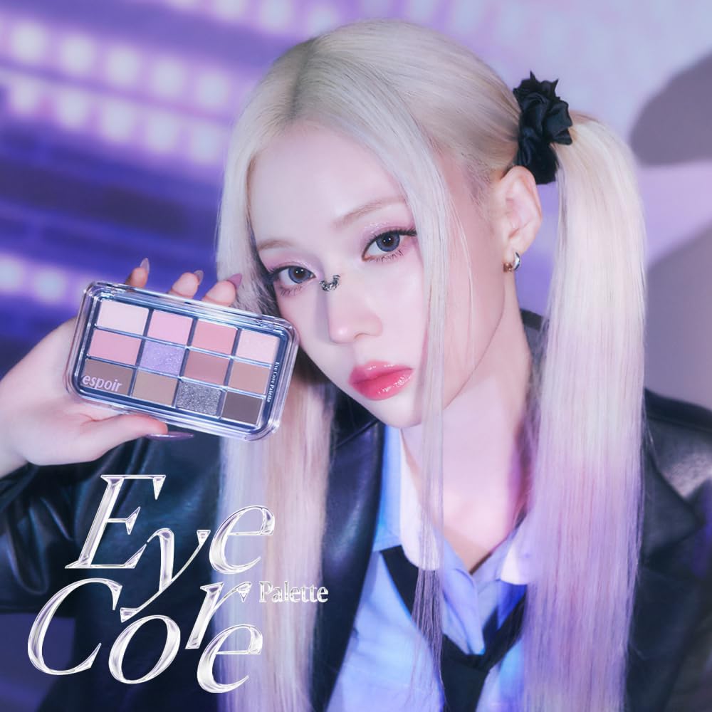 ESPOIR Eyeshadow Palette Geek Eyeshadow Palette for Winter Cool Blue Deep and Gray Complete Your Look In One Go with This Brow and Official ESPOIR