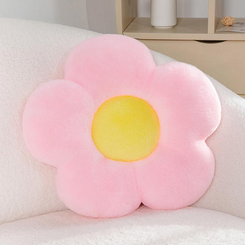 Non-Toxic 45Cm Flower Cushion Soft Nap Pillow Home Colorful Sunflowers Chair Pillow For Office Classroom Home Bedroom Children Birthday Gift