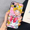 Black Soft Case for Apple iPhone 6s 11 8 XS X 13 Pro Max XR 7 12 Mini 14 Plus SE 14Pro Back Cases Sailor Cartoon M-Moons Cover