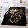 Reaper's Rebellion: Sons Anarchy Blanket Suitable for All Seasons Soft and Comfortable Office Rest Blanket Sheet Digital Printing