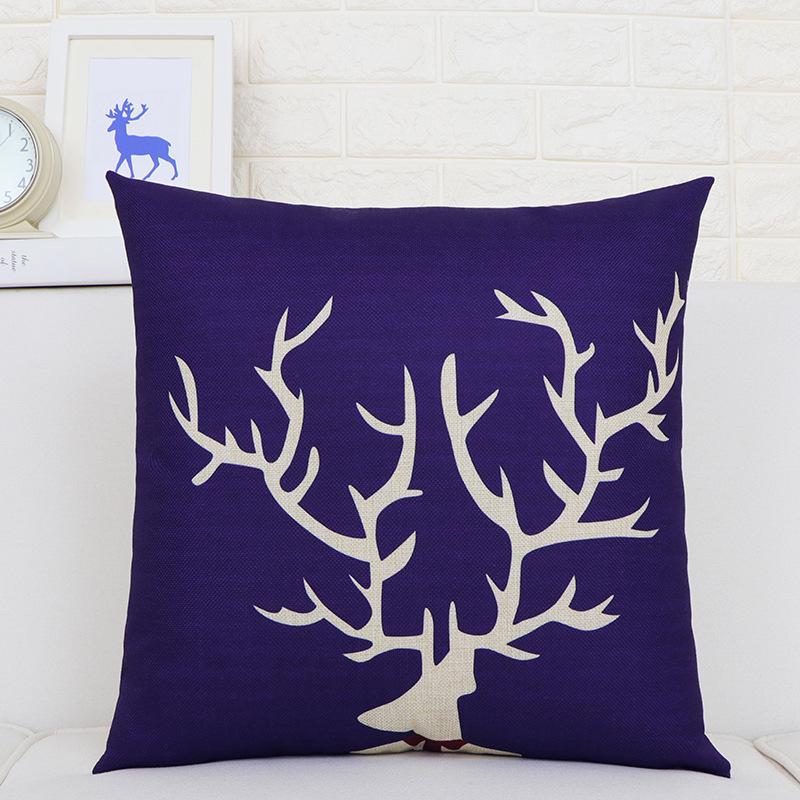 Pillow Cushion Office Waist Pillow Car Sofa Living Room Seat Lumbar Cushion Nordic Style Cotton Linen Square Pillow