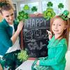 Shamrocks Clover Cutouts for Classroom Bulletin Board Decorations,Large St. Patrick's Day Shamrock Paper Cutouts for School Office Ireland Party