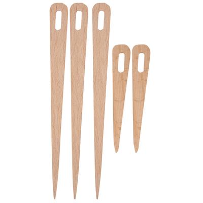 5 PEZZI Aghi da Maglia in Legno Fai da Te Occhio Grande Arazzo Tessitura Strumenti per Lavori Artigianali