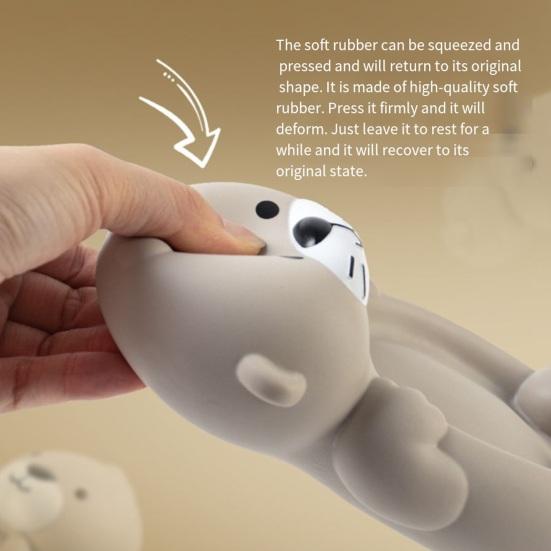 Cute Otter Family Bath Toys Set Soft Water Play Animals for Kids Mother Otter And Baby Otters Toy Fun Otter Swimming Toy