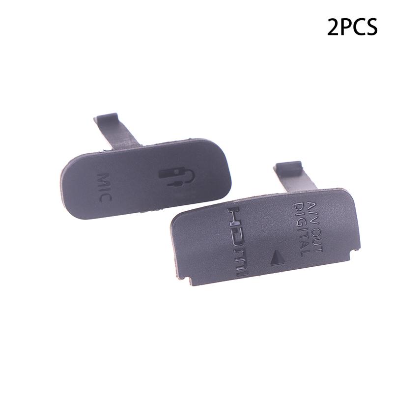 

2Pcs New Usb Rubber Lid Door Hdmi-Compatible Mic Cap Interface Cover For Eos 600D T3I Digital Camera Repair Part чорний