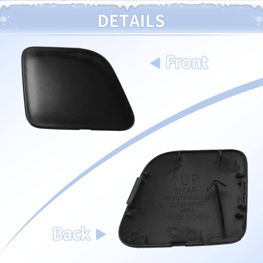 UXCELL Left Front Car Tow Hook Cover Cap for Toyota Prius V 2014-2017 No.5212847040