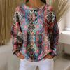 Women's Casual Shirts Long Sleeve Tops Button Up V Neck Loose Knit Fall Favorites For Women