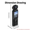 1080P HD Handheld Action Camera 170° Wide Angle WiFi Sports Cam with Night Vision Loop Recording Portable Vlog Camera for Travel Outdoor