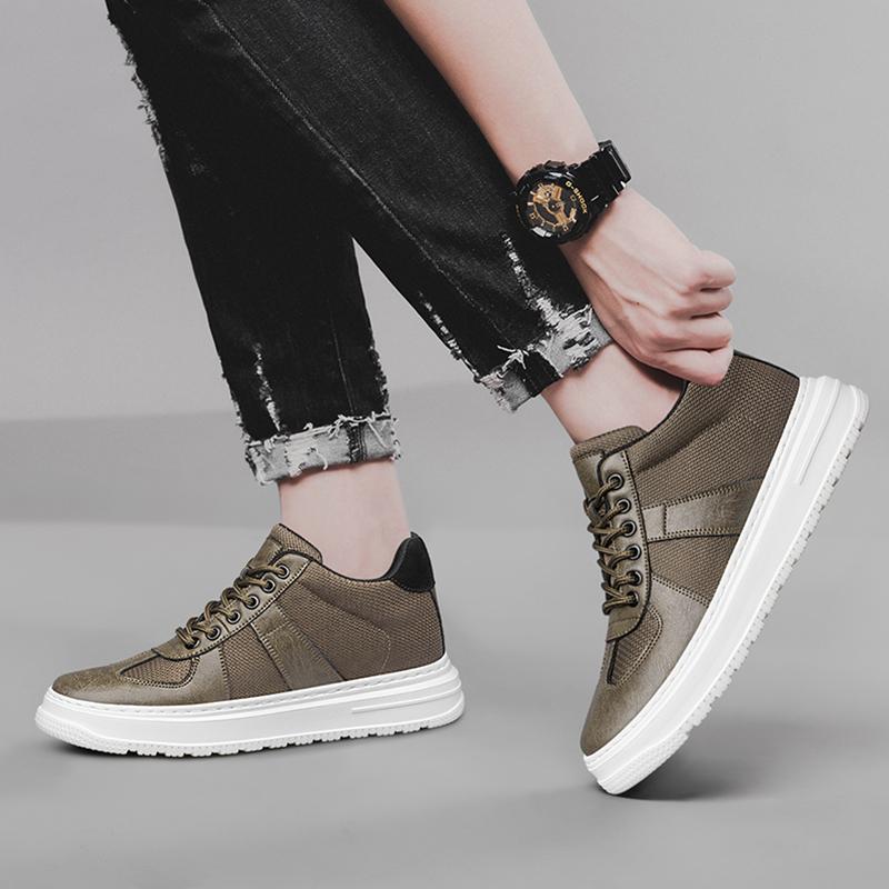 Модные мужские скейт-кеды на шнуровке — фото 5