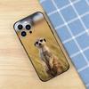 Funny Standing Meerkats Phone Case for iPhone 17 16 16E 15 14 Pro Plus Air 13 12 11 Max Mini X XR XS TPU Bumper
