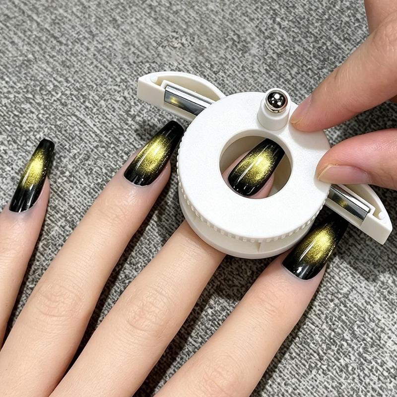 Upgrading Spinning Katzenauge Magnet Starker Magnetismus für Glasperlen Breiter Lichteffekt Anziehung Nagelkunst Magnete