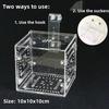 Fish Separation Breeder Box, Acrylic Transparent Fish Breeding Isolation Box Aquarium Hatchery Incubator Holder(A-10x10x10cm)