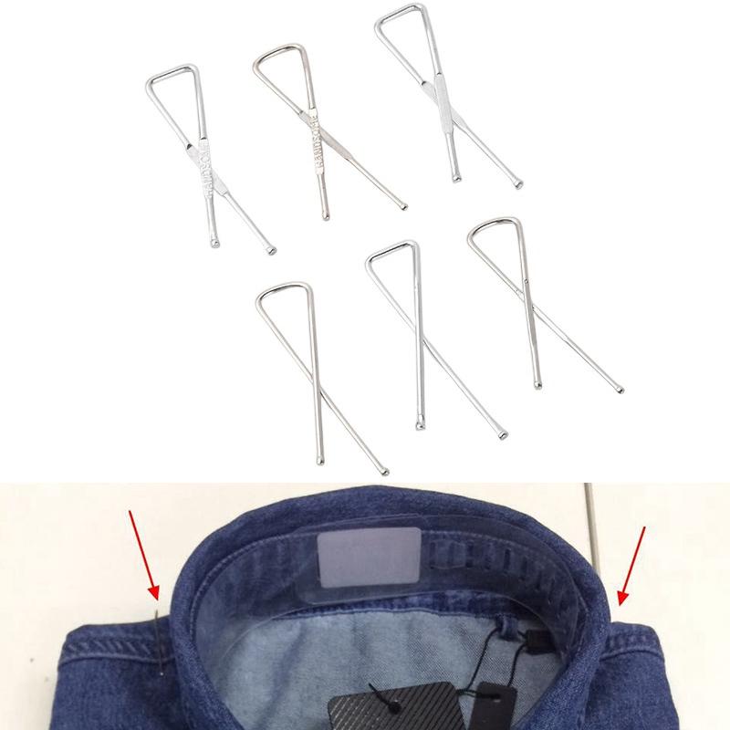 50 Stück ca. 33 mm lange Eisenklammern für Kleidungsstück Hemdkragen Verpackung DIY Nähzubehör