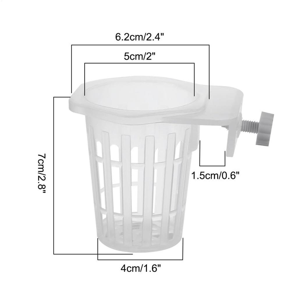 Fish Tank Planting Cup 2 Pcs Hydroponic Plant Hanging Holder Aquatic Support Basket Aquarium Accessories For Aquascape Decor