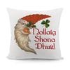Funny Dog Antlers Pillowcase, Cute Christmas Terrier Print, Holiday Home Decor Cushion Cover, Soft Fabric